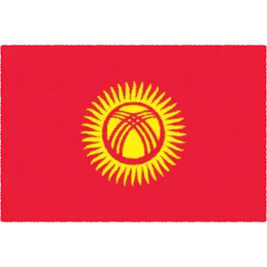 flag kyrgyzstan