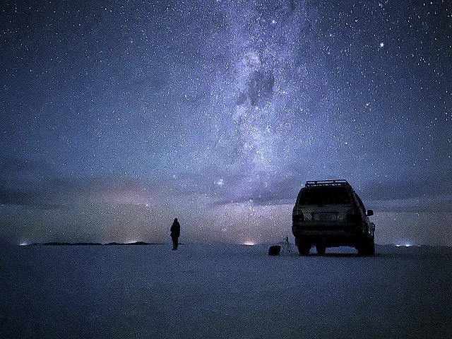 夜のウユニ塩湖 / ボリビア