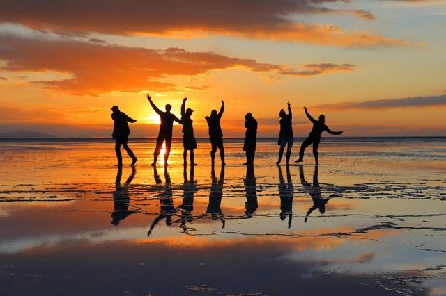 夕暮れのウユニ / ボリビア