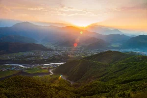 ネパール・ポカラのサランコット展望台から望むヒマラヤのサンライズ