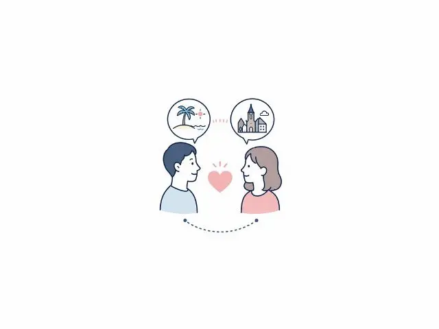 ▶︎ふたりの好みを一つの旅にまとめられる