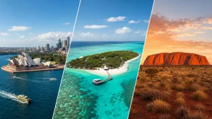 シドニー、グレートバリアリーフ、ウルルを巡るオーストラリア5日間周遊旅行のイメージ