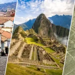 ペルーのクスコ、マチュピチュ、ナスカの地上絵を組み合わせた周遊旅行イメージ