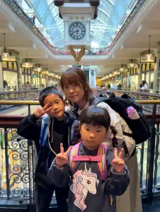 シドニー市内のアーケードで過ごす子連れ家族旅行
